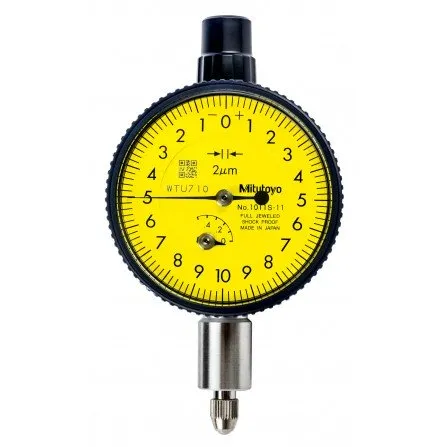 Mitutoyo 1011AB-11 Series 1 Compact Dial Indicator, 0.5 mm, Metric