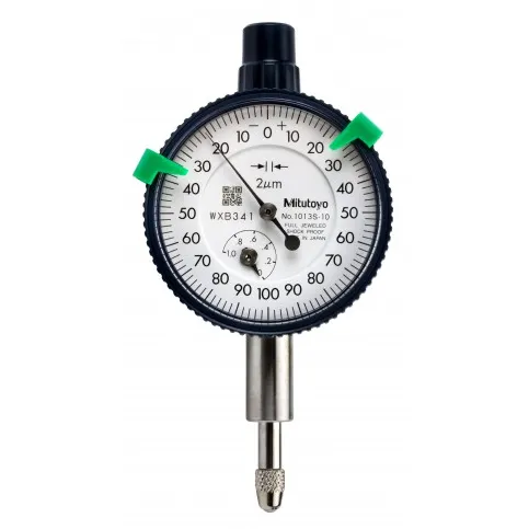 Mitutoyo 1013A-10 Series 1 Compact Small Diameter Dial Indicator, 1 mm, Metric