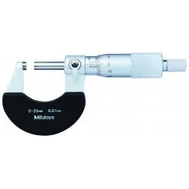 Mitutoyo 102-301 Series 102 Outside Micrometer, 0 to 25 mm