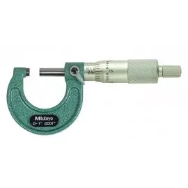 Mitutoyo 103-131 Outside Micrometer Economy Design, 0 to 1”