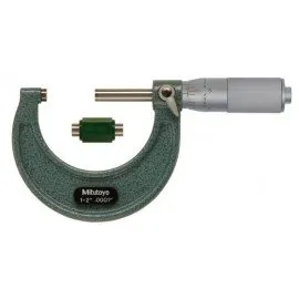 Mitutoyo 103-136 Series 103 Outside Micrometer with friction thimble, 1 to 2