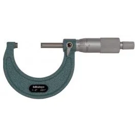 Mitutoyo 103-178 Series 103 Outside Micrometer with ratchet stop, 1 to 2