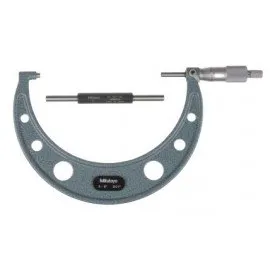 Mitutoyo 103-182 Series 103 Outside Micrometer with ratchet stop, 5 to 6