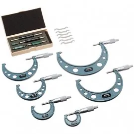 Mitutoyo 103-906 Outside Micrometer Economy Design Set, 6 to 12”