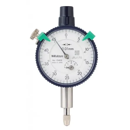 Mitutoyo 1040A Series 1 Compact Small Diameter Dial Indicator, 3.5 mm, Metric