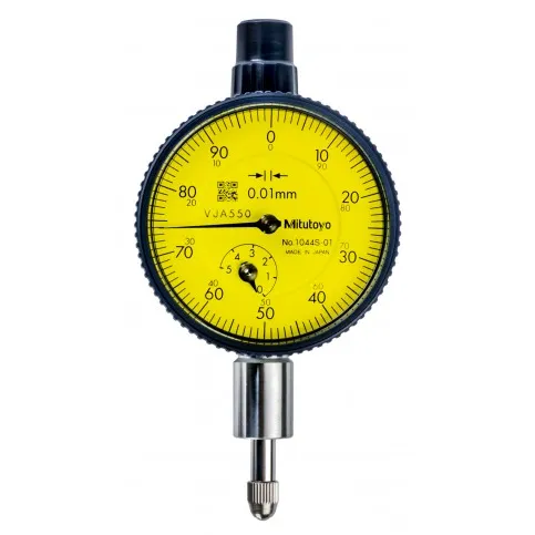 Mitutoyo 1044AB-01 Series 1 Compact Small Diameter Dial Indicator, 5 mm, Metric