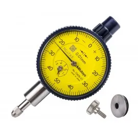 Mitutoyo 1045A-01 Series 1 Compact Small Diameter Dial Indicator, 5 mm, Metric