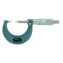 Mitutoyo 112-190 Point Micrometer with carbide tip, 1 to 2”