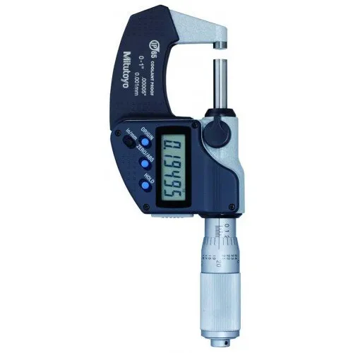 Mitutoyo 293-335-30 Coolant Proof Micrometer, 0-1