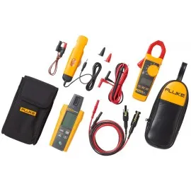 Fluke 324-IRR-PVLD1 Solar Kit with True RMS clamp meter, irradiance meter, and MC4 test leads, 600 V