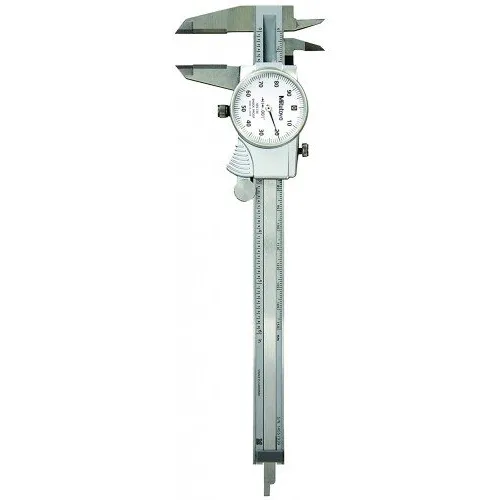 Mitutoyo 505-738 Dial Caliper with Carbide-Tipped Jaws, 0-6