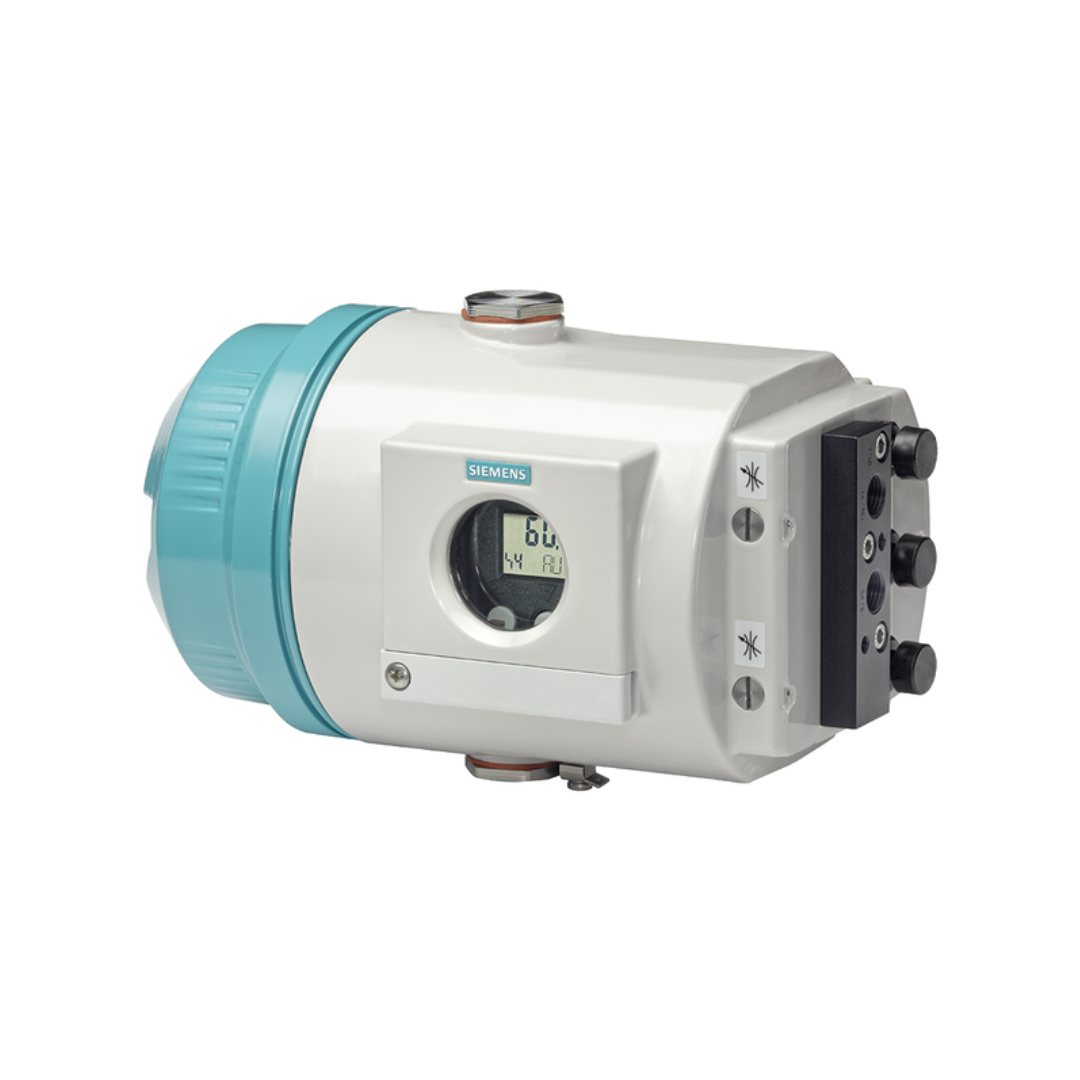 Siemens SIPART PS2 Smart, Electropneumatic Positioner, 4...20mA, Ex/nEx, Single-Acting, aluminum enclosure, flameproof (Ex d), for pneumatic linear and part-turn actuators, Non-contacting (wear-free) position detection (NCS), 6DR5015-0EN01-0AA0