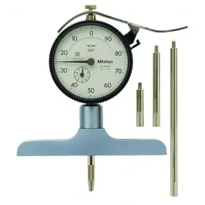 Mitutoyo 7218A Mechanical Depth Gauge, Dial, 0-8