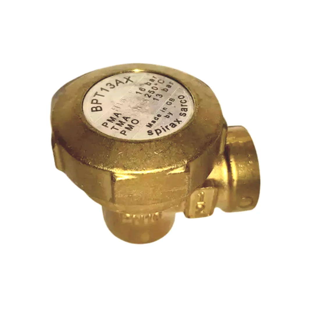 Spirax Sarco Balanced Pressure Thermostatic Steam Trap made with Brass, BPT13AX