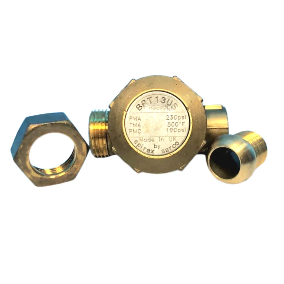 Spirax Sarco Balanced Pressure Thermostatic Steam Trap made with Brass, BPT13US