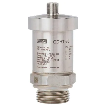 Wika Transmitter, GDHT-20, For Density, Temperature, Pressure And Moisture Of Insulation Gases, With Modbus ® Output