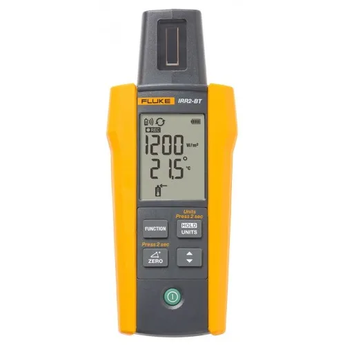 Fluke IRR2-BT Solar Irradiance Meter Pro, 50 to 1400 W/m2, 2.402 to 2.48 GHz