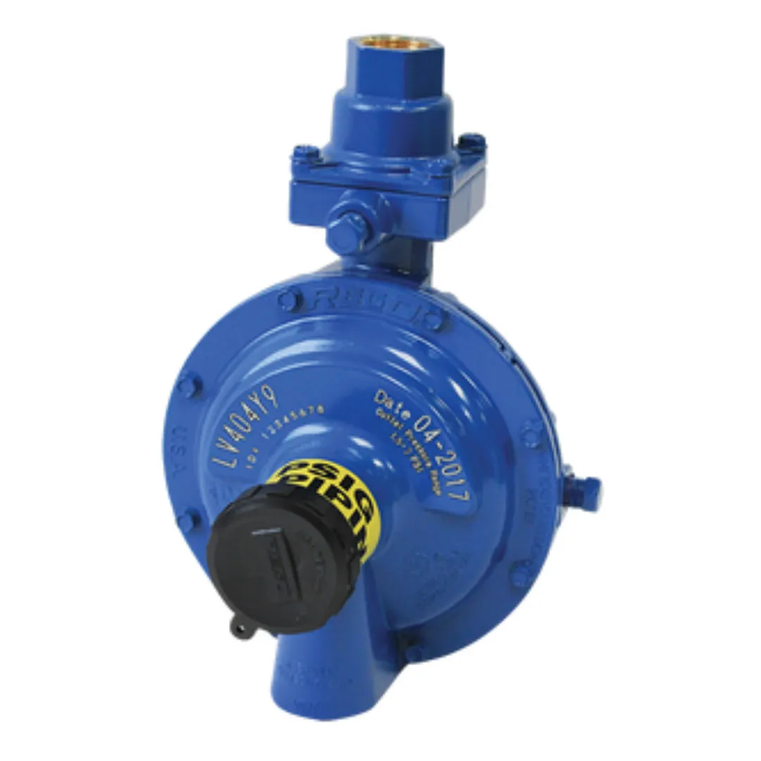 Rego 2 PSIG Delivery Pressure Twin-Stage Regulator LV404Y9, Inlet - FPOL (CGA 510), Outlet - 1/2