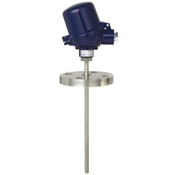 Wika Flanged Thermocouple, TC10-F, -40 ... +1,200 °C, With Protection Tube