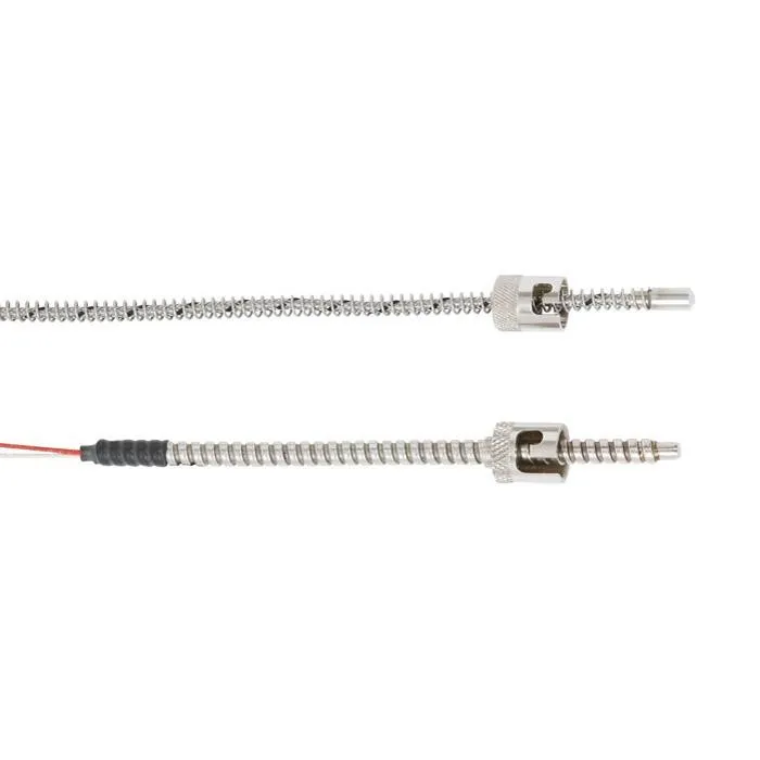 Wika Adjustable Bayonet Thermocouple, TC47-AB, up to 400 °C, For the Plastics Machinery Industry, Spring-loaded Design