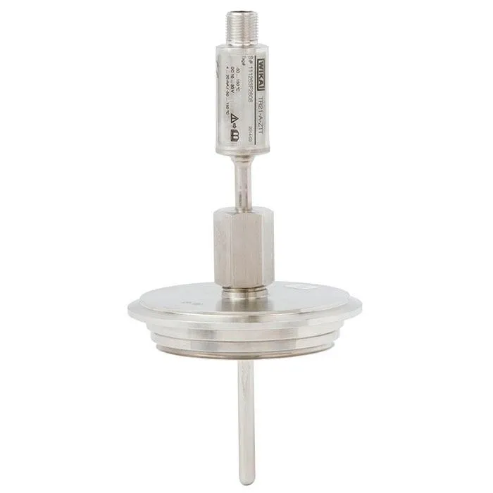 Wika Miniature Resistance Thermometer, TR21-A, For sanitary applications, with flange connection