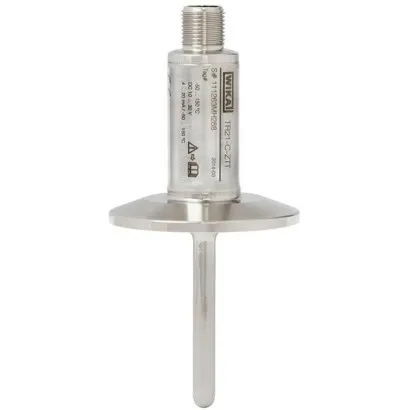 Wika Miniature Resistance Thermometer, TR21-C, For sanitary applications, with integrated sterile connection