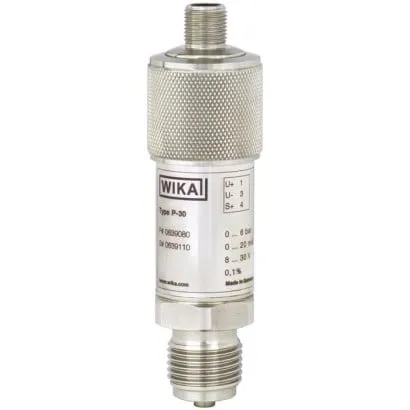 Wika Flush Pressure Transmitter P-30, P-31, 0…16 bar (0...200 psi), For precision measurements