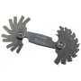 Mitutoyo 188-122 Series 188 Metric Screw Pitch Gauge, 0.4 to 7 mm, 21 leaves