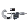 Mitutoyo 314-353-30 Series 314 Digital V-Anvil Micrometer for 3-Flute Cutting Heads, 1 to 1.6