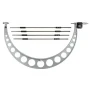 Mitutoyo 340-523 Series 340 Digimatic Outside Micrometer with Interchangeable Anvils, 600 to 700 mm, Metric