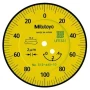 Mitutoyo 513-445-10A Horizontal Dial Test Indicator, Tilted Plus Set, 0.4mm Range