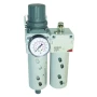 Camozzi MC Series Filter Regulator Lubricator (FRL) Assembly with Pressure Gauge, G 1/2