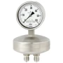 Wika Differential Pressure Gauge, 736.51, For very low differential pressures, from 2.5 mbar, with capsule element
