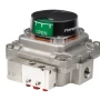 Emerson Topworx TX-Series Discrete Valve Controller Model TXS with various position sensors, integral solenoid valves, and bus networks in a composite resin enclosure