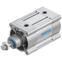 Festo ISO 15552 Double Acting Pneumatic Cylinder 100-50mm - Magnetic - Damping, DSBC-100-50-PPSA-N3