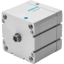 Festo ISO 21287 Single Acting Pneumatic Compact Cylinder 100-25mm - Magnetic- Male Thread, AEN-100-25-A-P-A