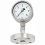 Wika Pressure Gauge Per En 837-1 With Mounted Diaphragm Seal, DSS26M, With Flange Connection, Internal Diaphragm