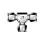 DK-Lok Compression Tube Union Tee Fitting 1/8 in 3.2 mm, DTZ-2-M