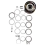 Grundfos Wear Parts Kit, Silicon Carbide Bearing, 2-6 Stages, for CR/CRI/CRN 15 Series Pumps, 96511824