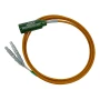 Echo Ultrasonics Mighty Mite, Lemo 00 to Microdot Dual FEP Cable in an Orange Insulating Sheath With Connector Guard, ML00DFO-CG