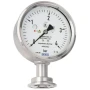 Wika Diaphragm Pressure Gauge, flush, PG43SA-D, For sanitary applications, with integrated diaphragm element monitoring, NS 100
