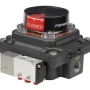 Emerson Topworx TX-Series Discrete Valve Controller Model TXP, direct-mount aluminum enclosure, with various position sensors, integral solenoid valves, and bus networks